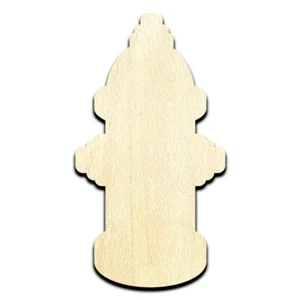 Fire Hydrant Laser Cut Unfinished Wood Shape Craft Supply - Picture 1 of 6