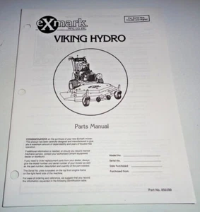 EXmark Viking Hydro Walk Behind Front Mower Parts Catalog Manual s/n 115,000& up - Picture 1 of 2