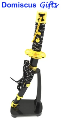 12" ¡NUEVO! SAMURAI Espada Daga Japonesa Coleccionable ABRIDOR DE CARTAS con Soporte  Foto 1 de 4