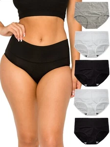 Cotton Underwear for Women Breathable, Comfortable Briefs Regular & Plus Size - Picture 1 of 7