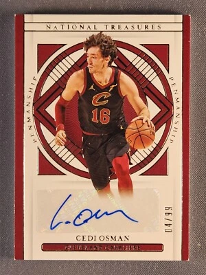 2020-21 Panini National Treasures Penmanship #PEN-CED Cedi Osman Auto /99 SP - Image 1 of 2