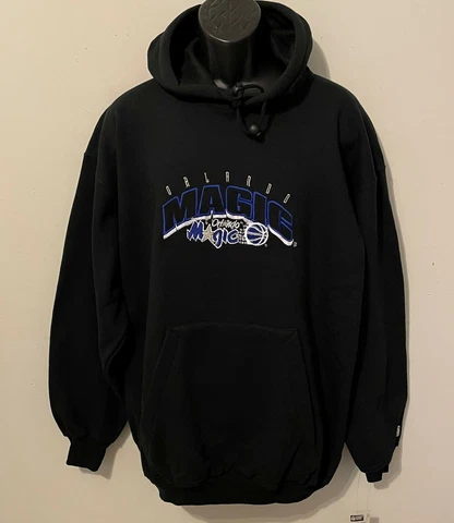 Vintage NBA Orlando MAGIC The Game SEWN BlockARCH HOODIE Sweatshirt NWT XL Last1 Cover