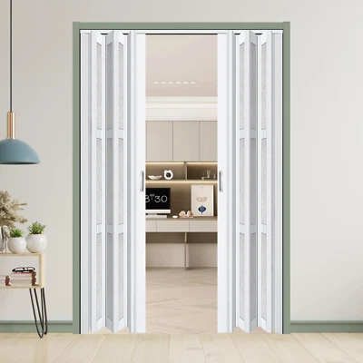 60X80In Double Accordion Door,Folding Doors Interior for Closet Includes Install - Image 1 of 4