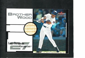 COREY PATTERSON CUBS OUTFIELDER 2001 FLEER PREMIUM ''BROTHER WOOD'' BAT RELIC - Picture 1 of 2