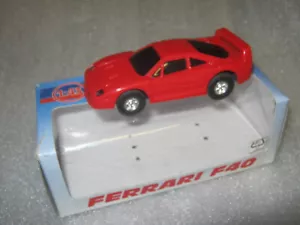 Ferrari F40 in OVP TOP RAR Slotcar Racy Artin Dickie Speedtrax 1/43 6V Rennbahn - Bild 1 von 5