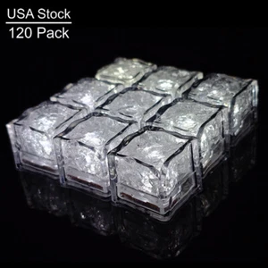 Glow Ice Cube Led Ice Cubes White for Bar Club Wedding Party Swimming Pool Décor - Picture 1 of 7