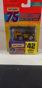 2 DIF MATCHBOX GOLD 75 '97 CHALLENGE #42 MOBILE CRANE & #57 BIG POWER TRUCK B379 - Picture 1 of 2