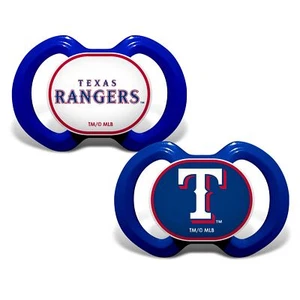 BabyFanatic Pacifier 2-Pack - MLB Texas Rangers - Officially Licensed League - Picture 1 of 1