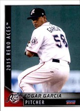 2015 Reno Aces Choice #14 Edgar Garcia Dominican Republic DR Baseball Card