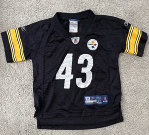 Camiseta deportiva mediana juvenil Pittsburgh Steelers #43 Polamalu 3T 4T Reebok Onfield - Imagen 1 de 12