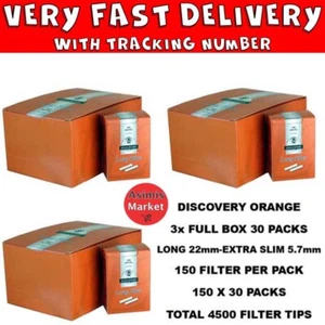 Discovery Long 22mm Extra Slim 5,7mm 3x Scatola Completa Totale 30 Confezioni x 150 Filtri - Foto 1 di 3