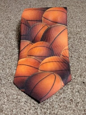 Ralph Marlin Just Balls Basketball Tie 56"L 3.75"W - Изображение 1 из 4
