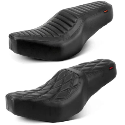 For Honda 2017-2024 Rebel CMX300 CMX500 Full Black 1-Piece Rider Passenger Seat  - Image 1 of 4