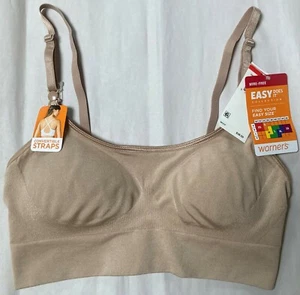 NWT WARNER'S EASY DOES IT W/F NUDE CONVERTIBLE STRAPS BRA RM0911A XSMALL $38 - Picture 1 of 2