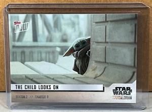 2020 TOPPS NOW STAR WARS MANDALORIAN SEASON 2 CH. 9 #3 CHILD LOOKS ON BABY YODA - Picture 1 of 2