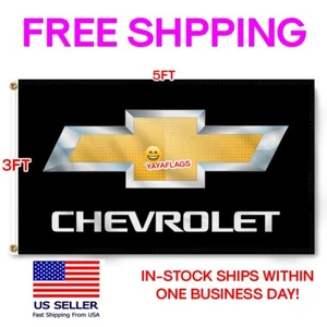 Chevrolet Car Enthusiasts 3x5 ft Flag Chevy Truck Racing Garage Banner - Picture 1 of 15