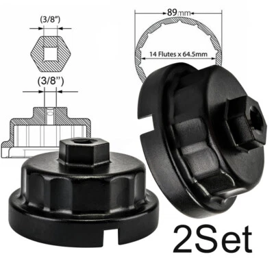 Juego de 2 herramientas de llave de extracción de filtro de aceite para Toyota Sienna Land Cruiser 2007-2017 Foto 1 de 4