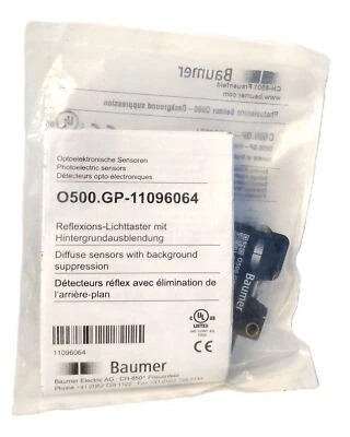 Baumer O500.GP-11096064 10-30 V DC Adjustable Photelectric Proximity Sensor - Image 1 of 4