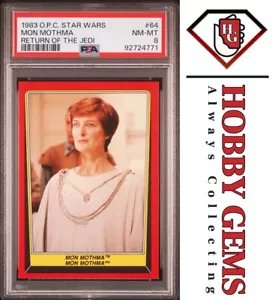 MON MONTHMA PSA 8 1983 O-Pee-Chee OPC Star Wars Return of the Jedi #64 - Picture 1 of 2