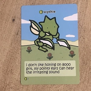 Pokiebubies 1st Edition Scythie Fanmade Pokemon Card Chef Ken Lee Scyther V1 - Picture 1 of 2
