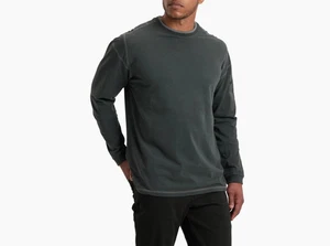 Kuhl Kommando Hemd Herren L Carbon Grau Crew Wildfaser Bio Baumwolle Langarm - Bild 1 von 24