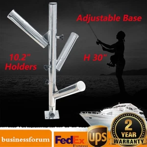 Soporte de 3 Cañas Ajustable Barco de Pesca Tipo Árbol Soporte de Caña Lanzacohetes - Imagen 1 de 11