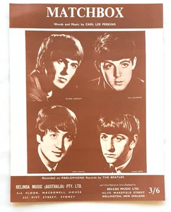 The Beatles - Matchbox 1964 Original Australian Sheet Music Edition - Rare! - Picture 1 of 1