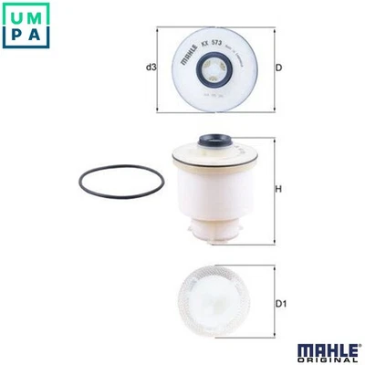 FUEL FILTER KX 573D FOR TOYOTA SW4/HILUX FORTUNER 1GD-FTV 2.8L 1KD-FTV 3.0L 4cyl - Image 1 of 4