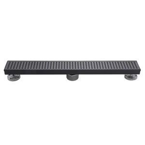 Design House 542811-MB 24" Linear Duschablauf Modern Modern, Matt Schwarz - Bild 1 von 12