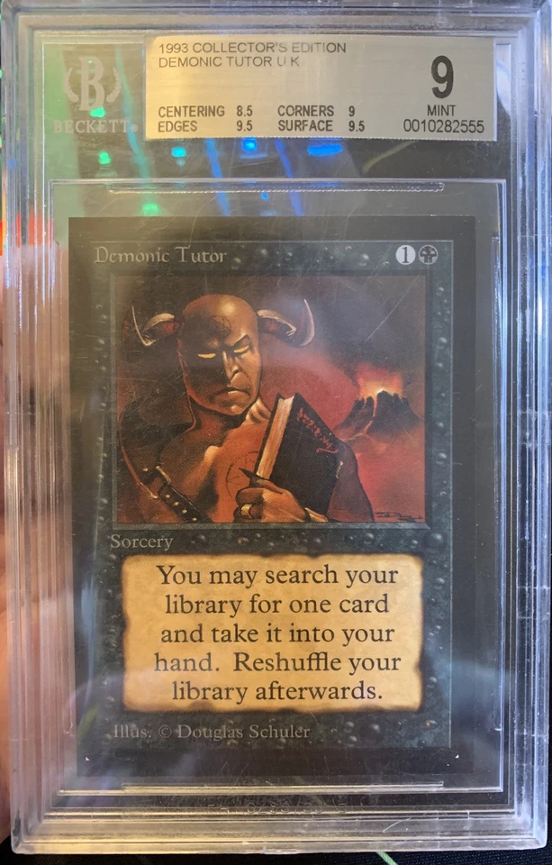 Beckett BGS 9 MINT Demonic Tutor (CE) Collector's Edition GRADED MTG - Image 1 of 1