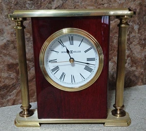 Howard Miller Rosewood Encore Orologio da Tavolo Quarzo Scrivania 645-104 7"H - Foto 1 di 4