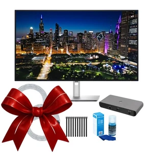 Dell UltraSharp 32-inch 4K monitor IPS Black 120Hz Thunderbolt 4 Bundle PRO - Picture 1 of 9