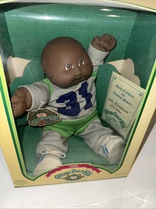 1985 Cabbage Patch Kids - RARE Black Baby Boy  Doll - Coleco Vintage In box - Bild 1 von 17