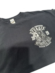 Sturgis Motorcycle Rally 2019 T-Shirt Black Reaper Graphic South Dakota Men's 2X - Picture 1 of 14