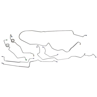 Kit de línea de freno disco eléctrico tubos completos 1978-83 Oldsmobile Cutlass acero original 7 piezas Foto 1 de 4