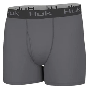 Huk Solid Boxer Men's Underwear, Night Owl, Large - Picture 1 of 2