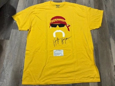 Camiseta Firmada Hulk Hogan Hoja Auténtica Nueva Nunca Usada. Foto 1 de 4