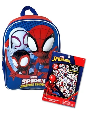 Marvel Spidey & Friends Backpack 15" & Sticker Book 2-Piece Set - Image 1 of 4
