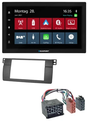 Blaupunkt MP3 Bluetooth DAB 2DIN USB Autoradio für BMW 3er E46 mit großem Navi R - Bild 1 von 4