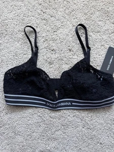 Dolce & Gabbana triangle bra BLACK sz IT 4, USA L - Picture 1 of 7