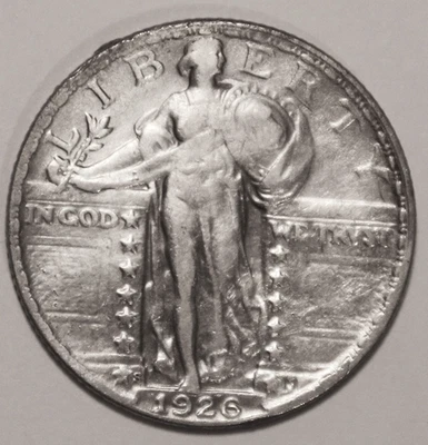 1926-S Standing Liberty Silver Quarter - AU - Details - #6964D - Image 1 of 4