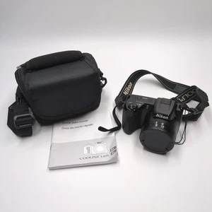 Fotocamera Nikon COOLPIX L105 con custodia e cinturino TESTATA FUNZIONANTE - Foto 1 di 5