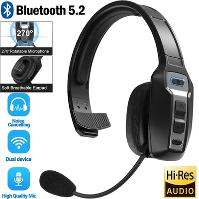 Wireless Trucker Bluetooth Headset with Microphone, for Home Office Remote Work - Image 1 of 4