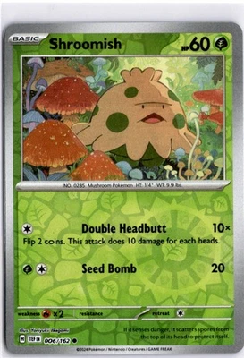 Shroomish Common SV05: Temporal Forces 006/162 NM - Image 1 of 2
