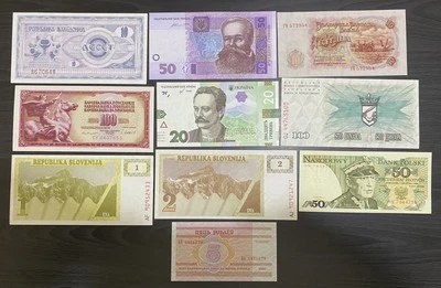 COLLECTION OF 10 EUROPEAN NOTES - ALL UNC - EU SET02 - Image 1 of 2