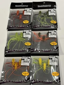 Shimano Brennius Worm Set with Mushira Shrimp Krill Extract 6 pcs - Picture 1 of 1