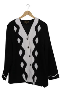 EMARK Damen Blazer Gr. XL Schwarz Weiß Gestreift Elegant Business Langarm - Bild 1 von 3