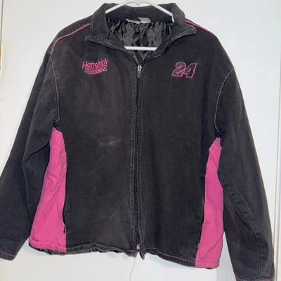 Chaqueta NASCAR Winners Circle Damas Colección Negra Rosa Jeff Gordon #24 LRG Foto 1 de 4