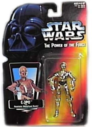 Kenner Star Wars The Power Of The Force c-3po Realistic Metalized Body Action Figure