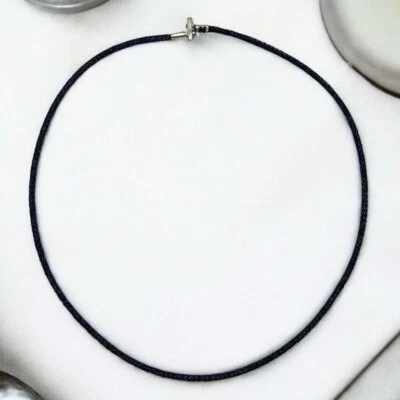 "Collar de mezclilla Steel by Design 18"" cierre de acero inoxidable azul" Foto 1 de 4